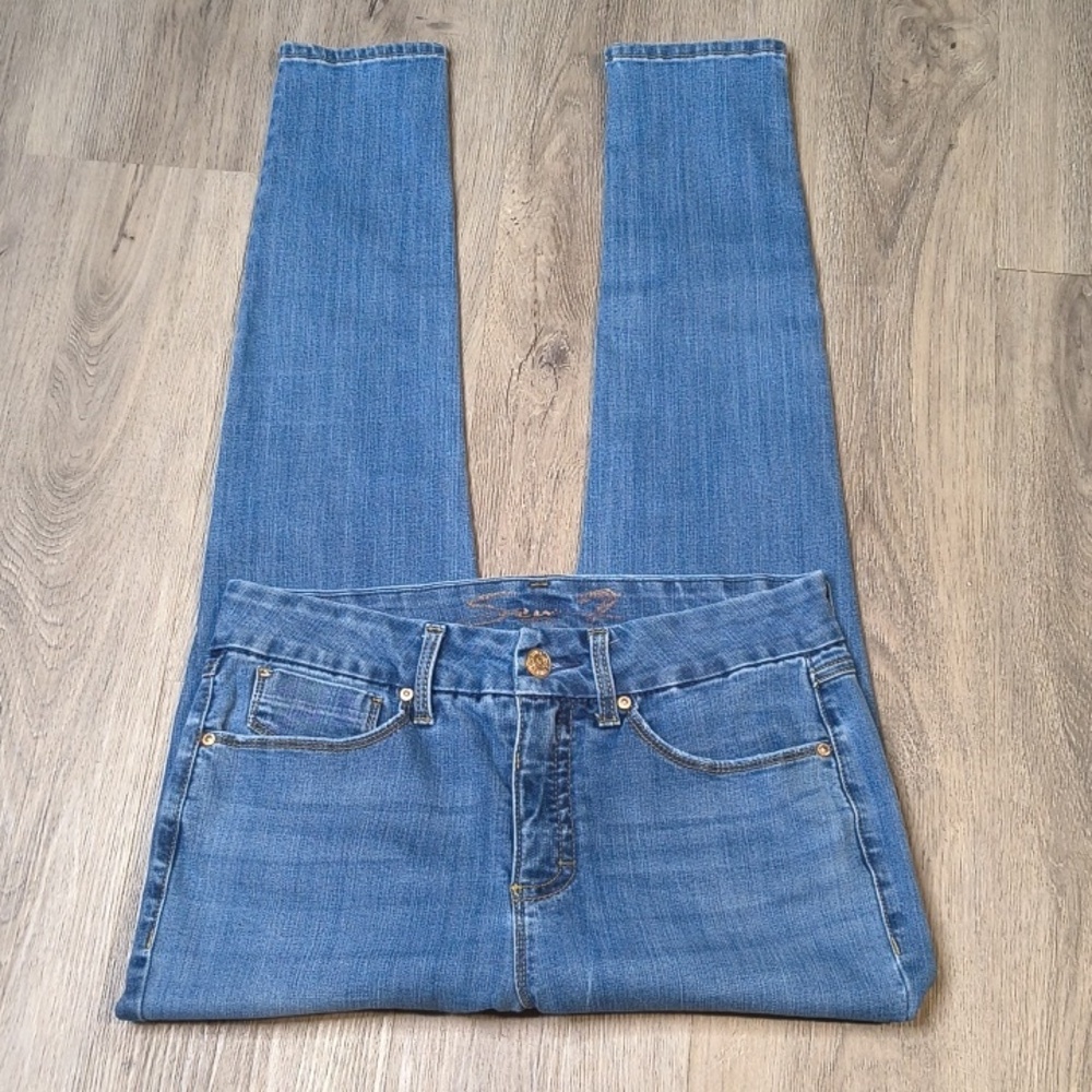 sac951🧵Seven7 Tummy Less High Rise Skinny Woman’s Size 12 Denim Jeans